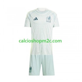 Messico Copa America Bambino Maglia Trasferta 2024 Manica Corta